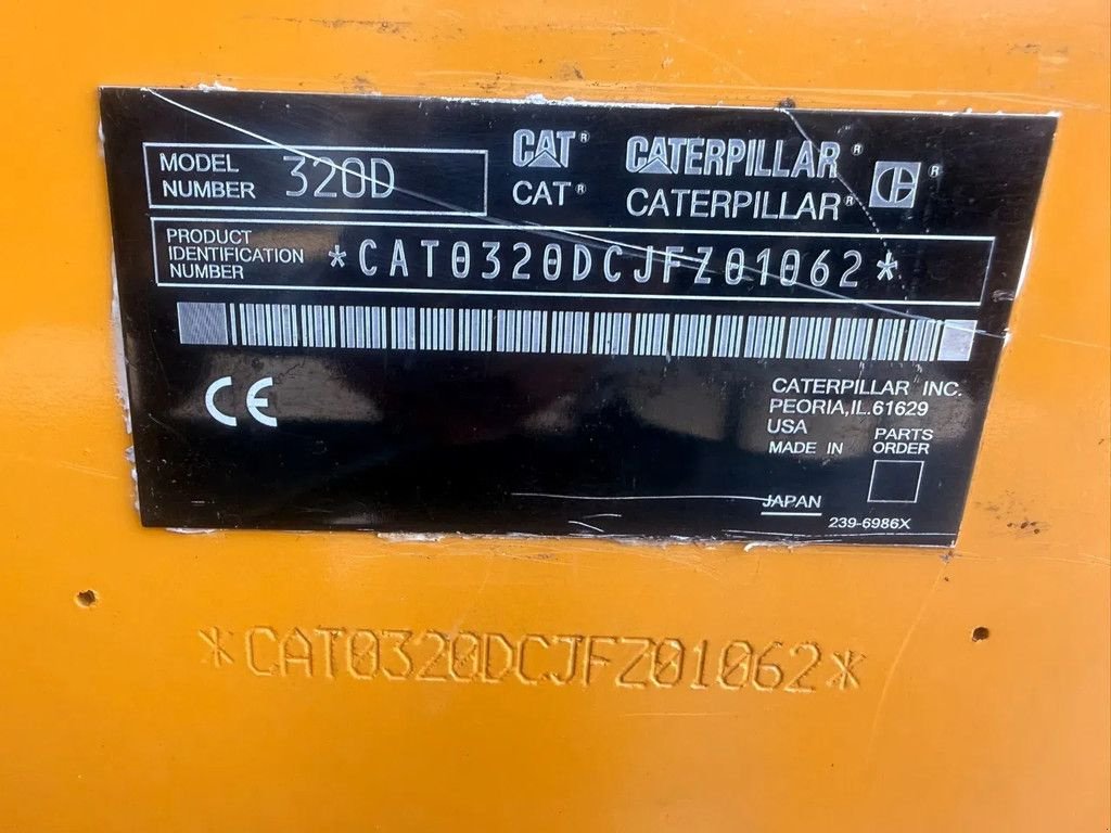 Kettenbagger типа Caterpillar 320D, Gebrauchtmaschine в Kootwijkerbroek (Фотография 8)