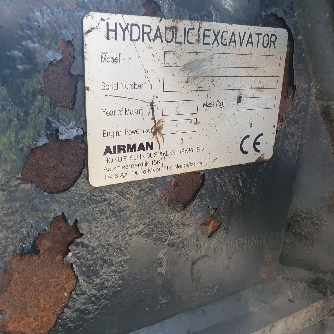 Kettenbagger van het type Hitachi airman ax 45 u, Gebrauchtmaschine in Oirschot (Foto 4)