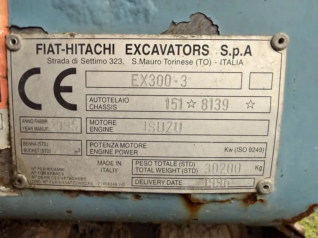 Kettenbagger typu Hitachi EX300-3, Gebrauchtmaschine v Kootwijkerbroek (Obrázek 7)