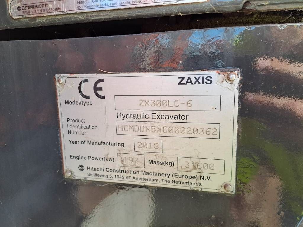 Kettenbagger typu Hitachi ZX 300 LC-6, Gebrauchtmaschine v Stabroek (Obrázek 11)