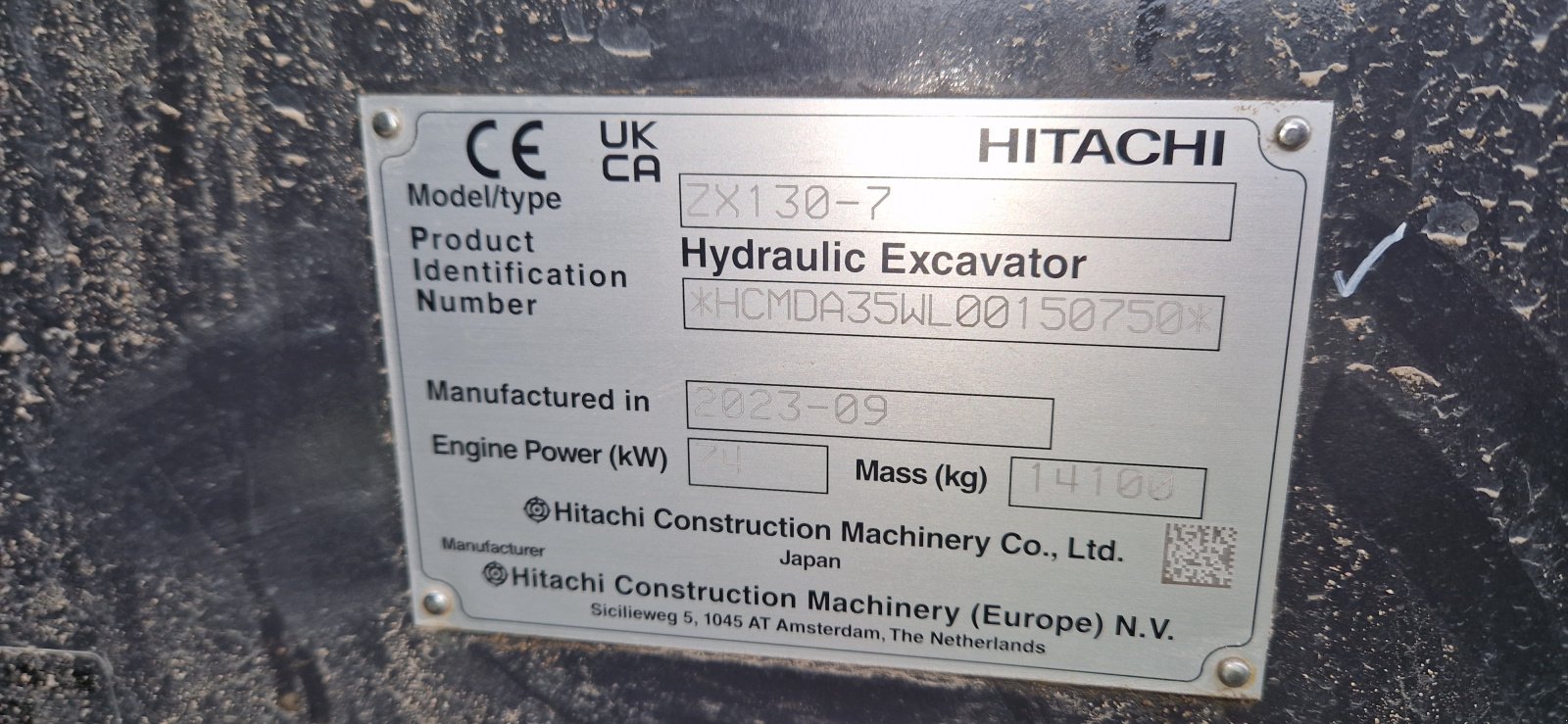 Kettenbagger typu Hitachi ZX130-7 OilQuick OQ65 Vollausstattung Neuw. Bj. 09.2023 90 Stunden 2 Löffel, Gebrauchtmaschine v Palling (Obrázek 3)