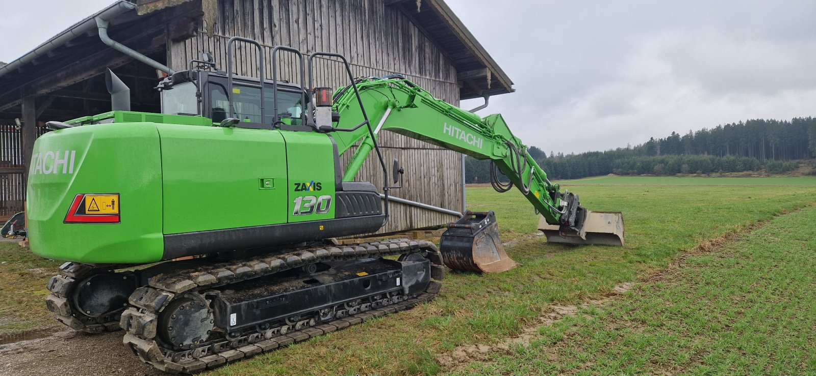 Kettenbagger typu Hitachi ZX130-7 OilQuick OQ65 Vollausstattung Neuw. Bj. 09.2023 90 Stunden 2 Löffel, Gebrauchtmaschine v Palling (Obrázek 11)