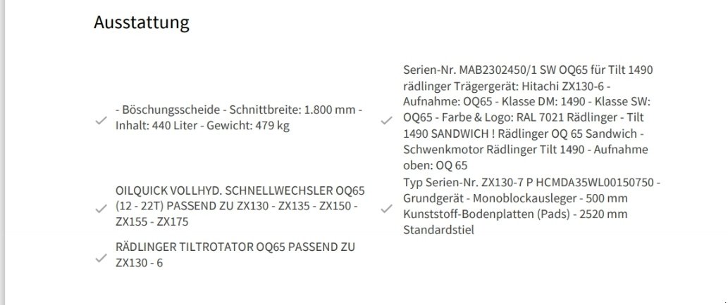 Kettenbagger typu Hitachi ZX130-7 OilQuick OQ65 Vollausstattung Neuw. Bj. 09.2023 90 Stunden 2 Löffel, Gebrauchtmaschine v Palling (Obrázek 21)