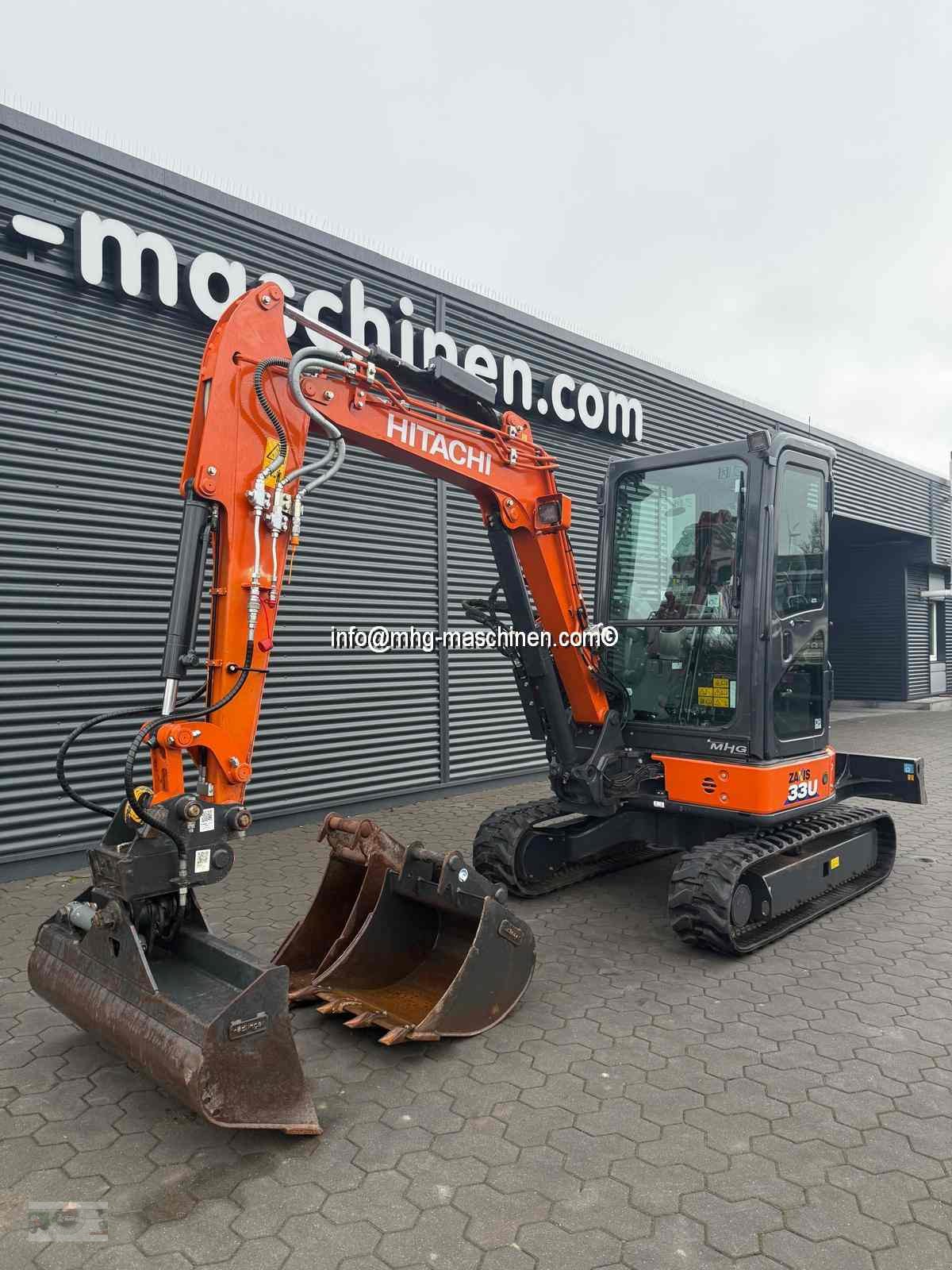 Kettenbagger des Typs Hitachi ZX33U-6 Kettenbagger nur 341h, Klima, Gebrauchtmaschine in Gescher (Bild 2)