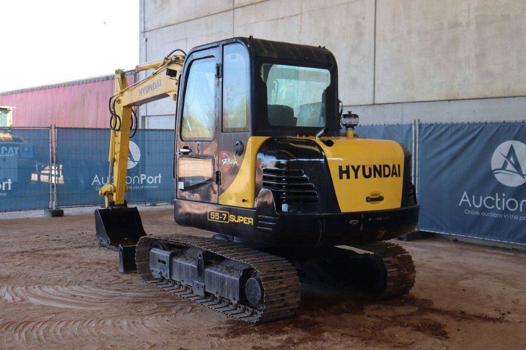 Kettenbagger tip Hyundai R55-7, Gebrauchtmaschine in Antwerpen (Poză 4)