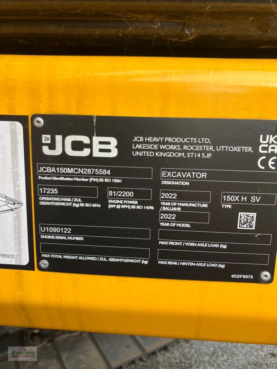 Kettenbagger typu JCB 150X HD, Gebrauchtmaschine v Bakum (Obrázek 17)