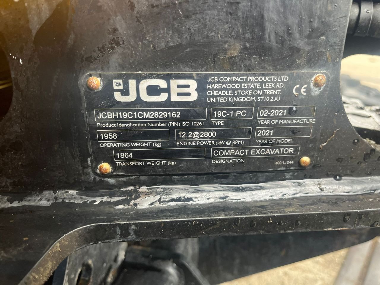 Kettenbagger del tipo JCB 19C-1 PP, Gebrauchtmaschine In Joure (Immagine 11)