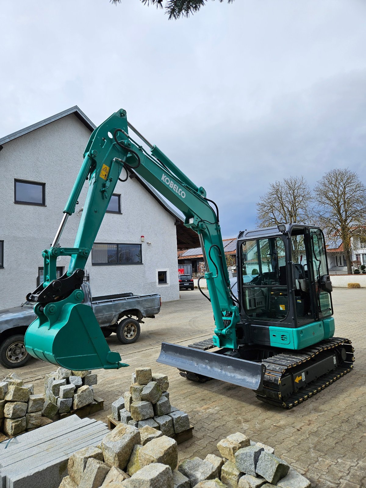 Kettenbagger du type Kobelco SK55SR, Gebrauchtmaschine en Geiselhöring (Photo 1)