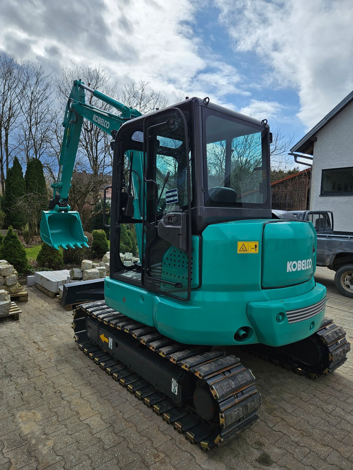 Kettenbagger du type Kobelco SK55SR, Gebrauchtmaschine en Geiselhöring (Photo 5)