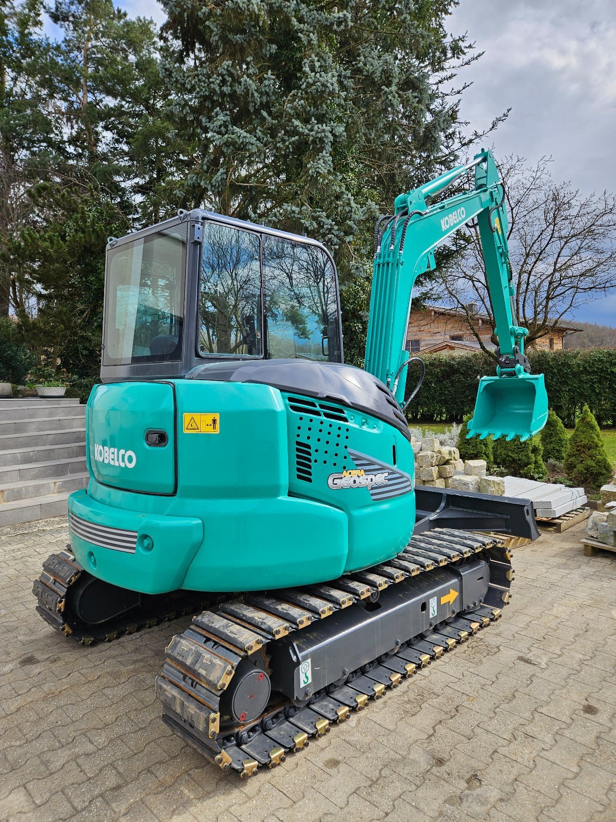 Kettenbagger du type Kobelco SK55SR, Gebrauchtmaschine en Geiselhöring (Photo 8)