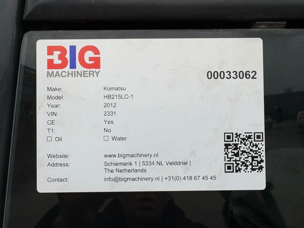 Kettenbagger typu Komatsu HB215LC-1 HB, Gebrauchtmaschine v Velddriel (Obrázek 10)