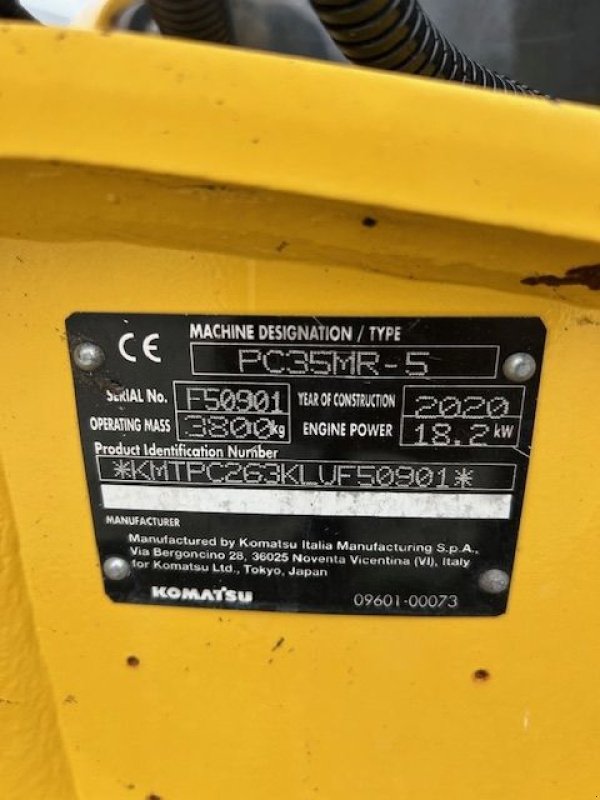 Kettenbagger des Typs Komatsu PC 35 MR, Gebrauchtmaschine in Ruinerwold (Bild 7)
