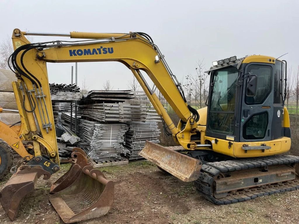 Kettenbagger a típus Komatsu PC 80 MR-3 Graafmachine, Gebrauchtmaschine ekkor: Lunteren (Kép 1)
