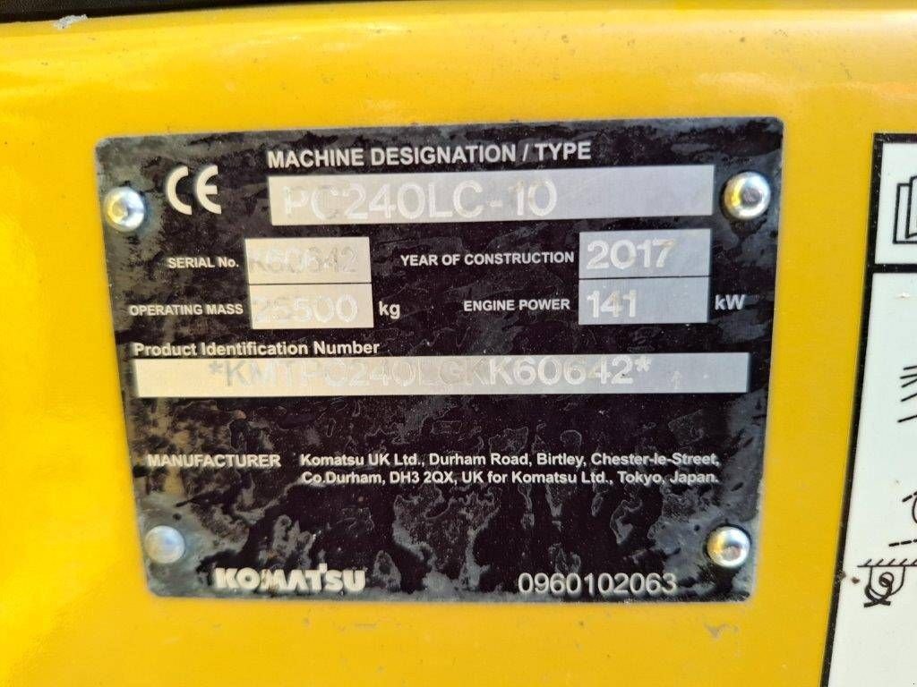 Kettenbagger typu Komatsu PC240LC-10, Gebrauchtmaschine v Overijse (Obrázek 8)
