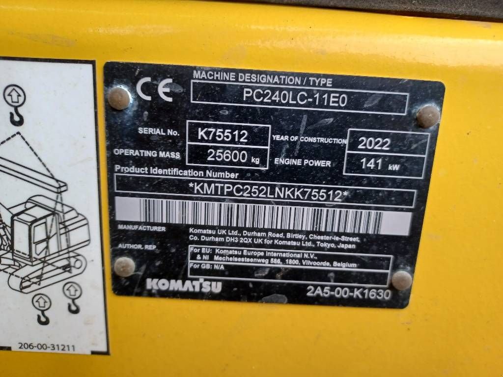 Kettenbagger des Typs Komatsu PC240LC-11E0, Gebrauchtmaschine in Overijse (Bild 3)