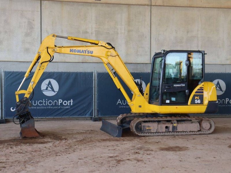 Kettenbagger du type Komatsu PC56-7, Gebrauchtmaschine en Antwerpen (Photo 1)