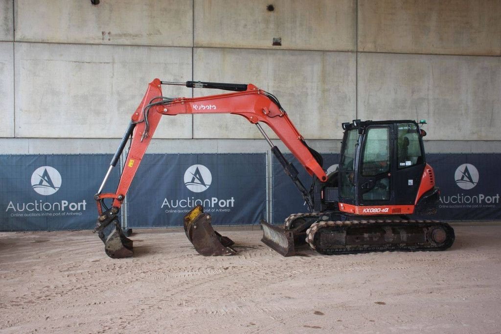 Kettenbagger of the type Kubota KX080-4a, Gebrauchtmaschine in Antwerpen (Picture 1)