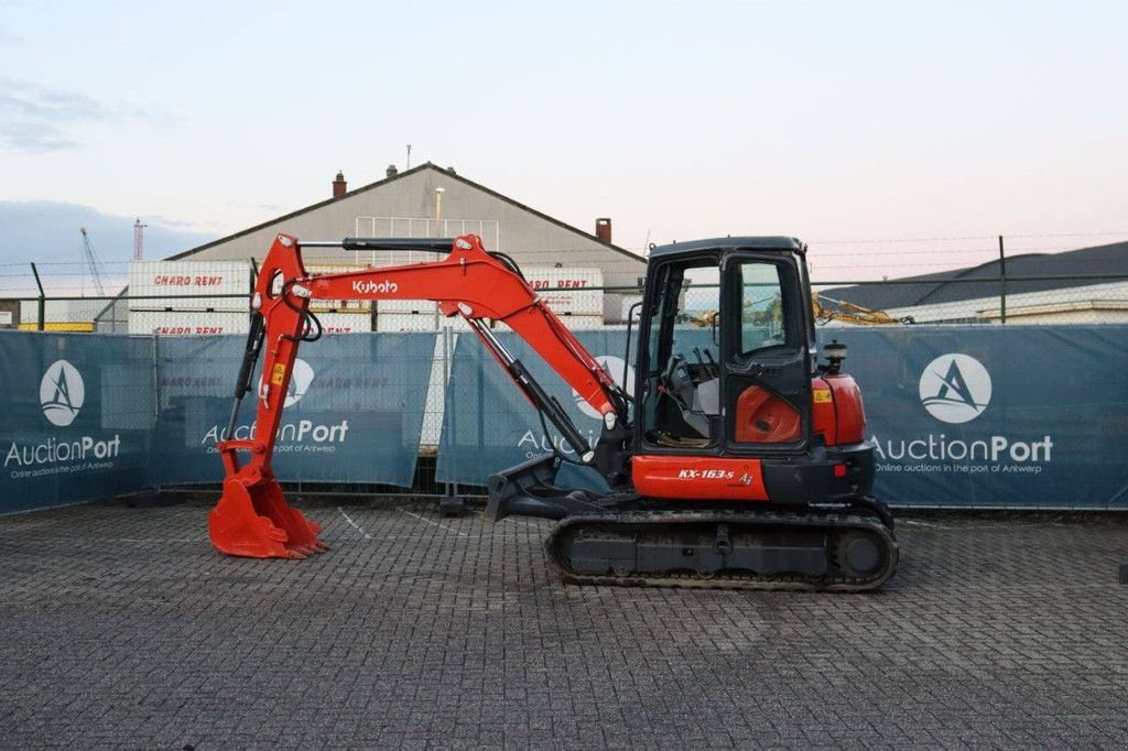 Kettenbagger des Typs Kubota KX163-5, Gebrauchtmaschine in Antwerpen (Bild 3)