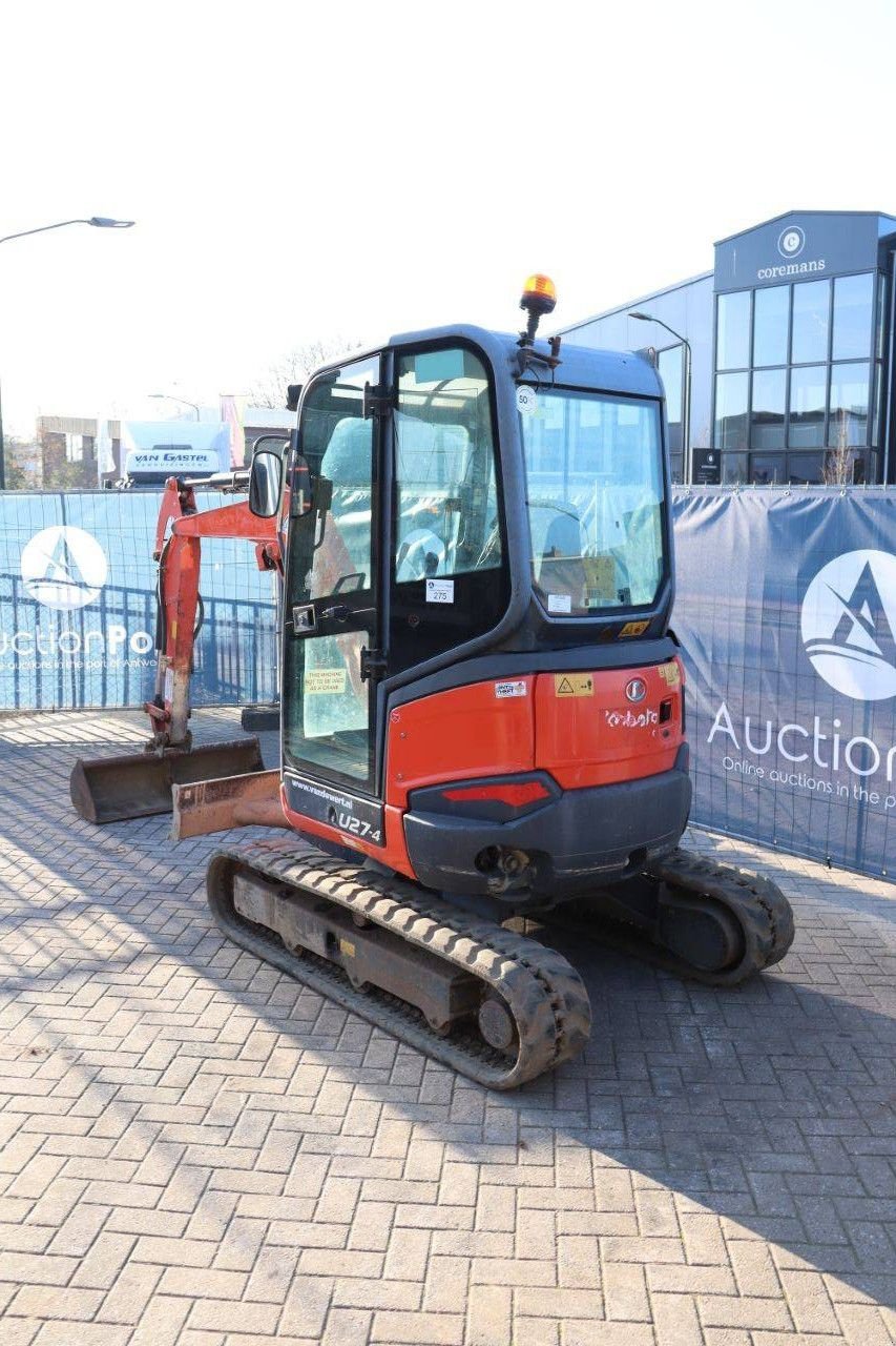 Kettenbagger des Typs Kubota U27-4, Gebrauchtmaschine in Antwerpen (Bild 4)