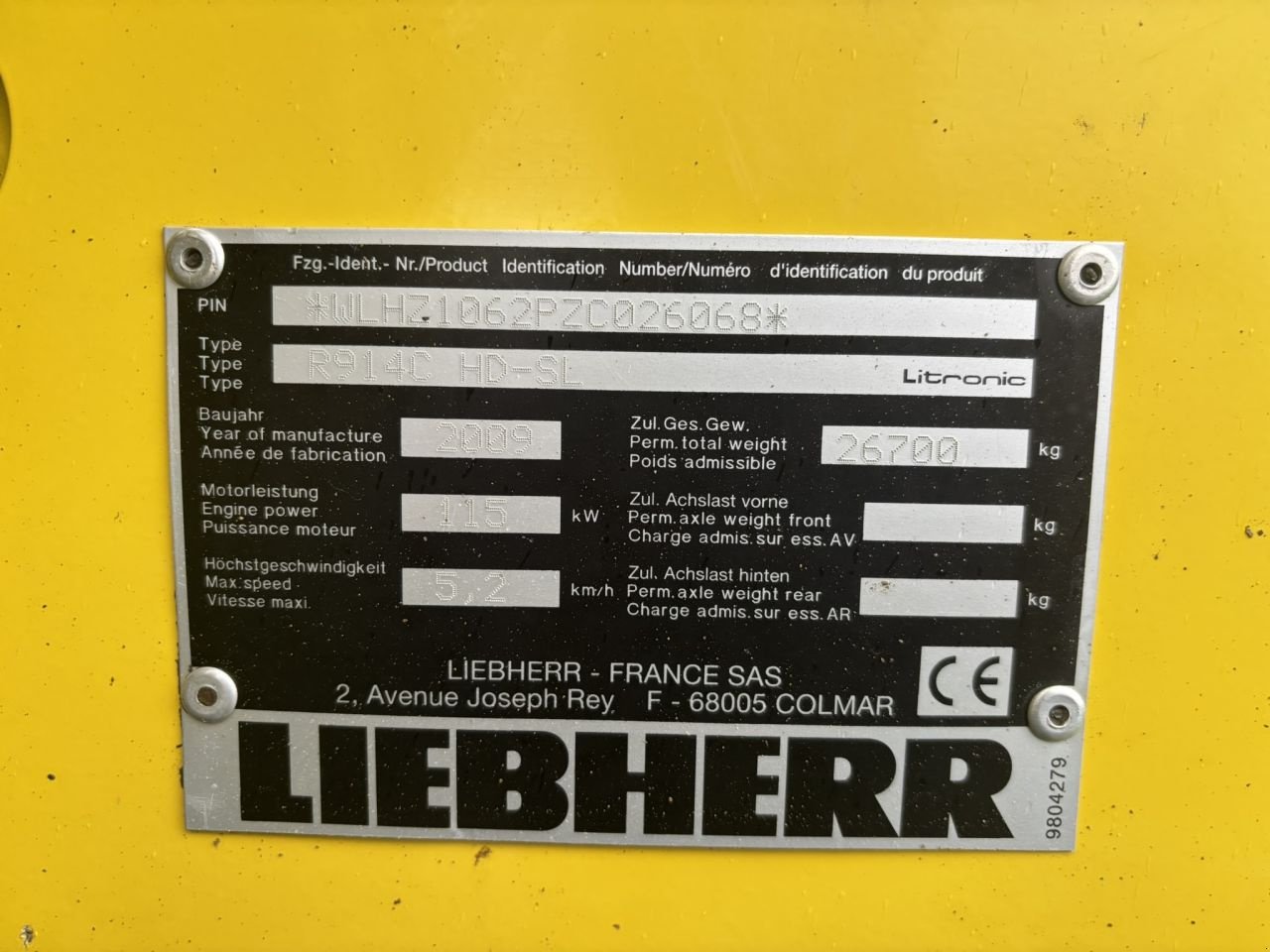 Kettenbagger типа Liebherr R914c HD-SL Litronic, Gebrauchtmaschine в Vlierden (Фотография 5)