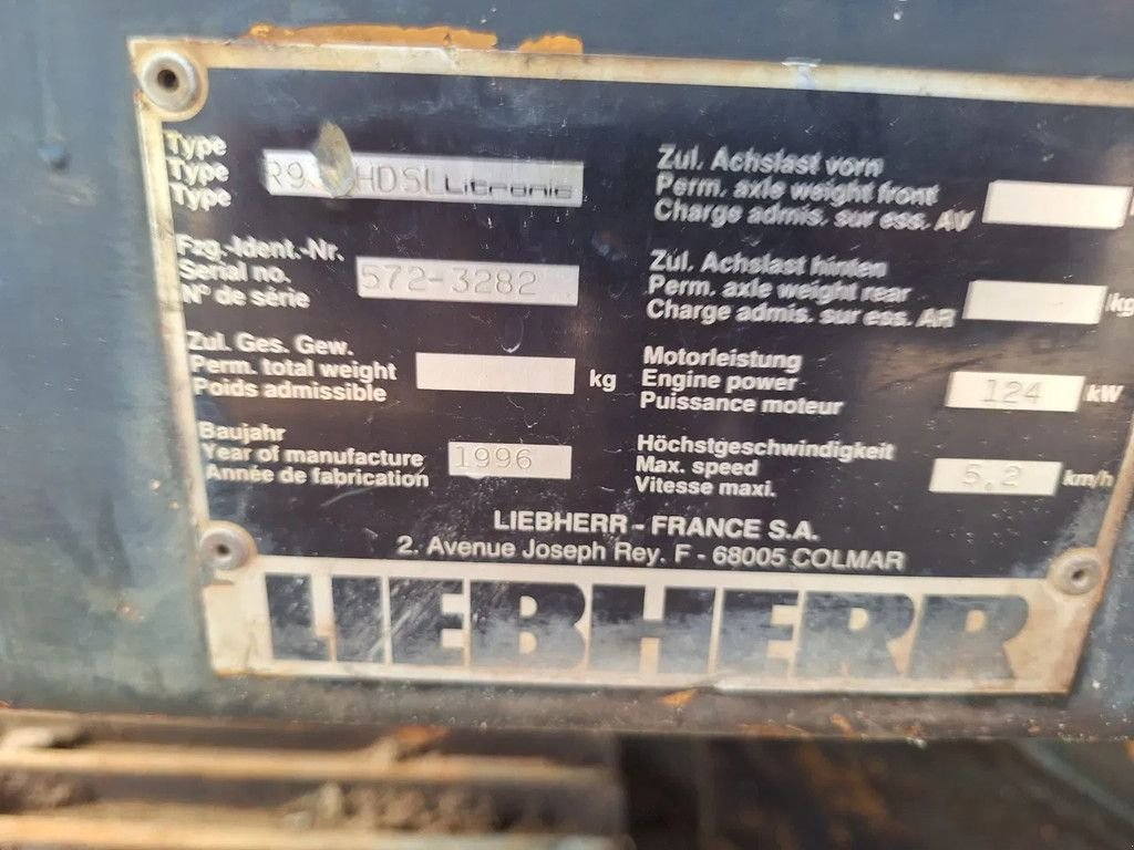 Kettenbagger typu Liebherr R932, Gebrauchtmaschine v Barneveld (Obrázek 8)