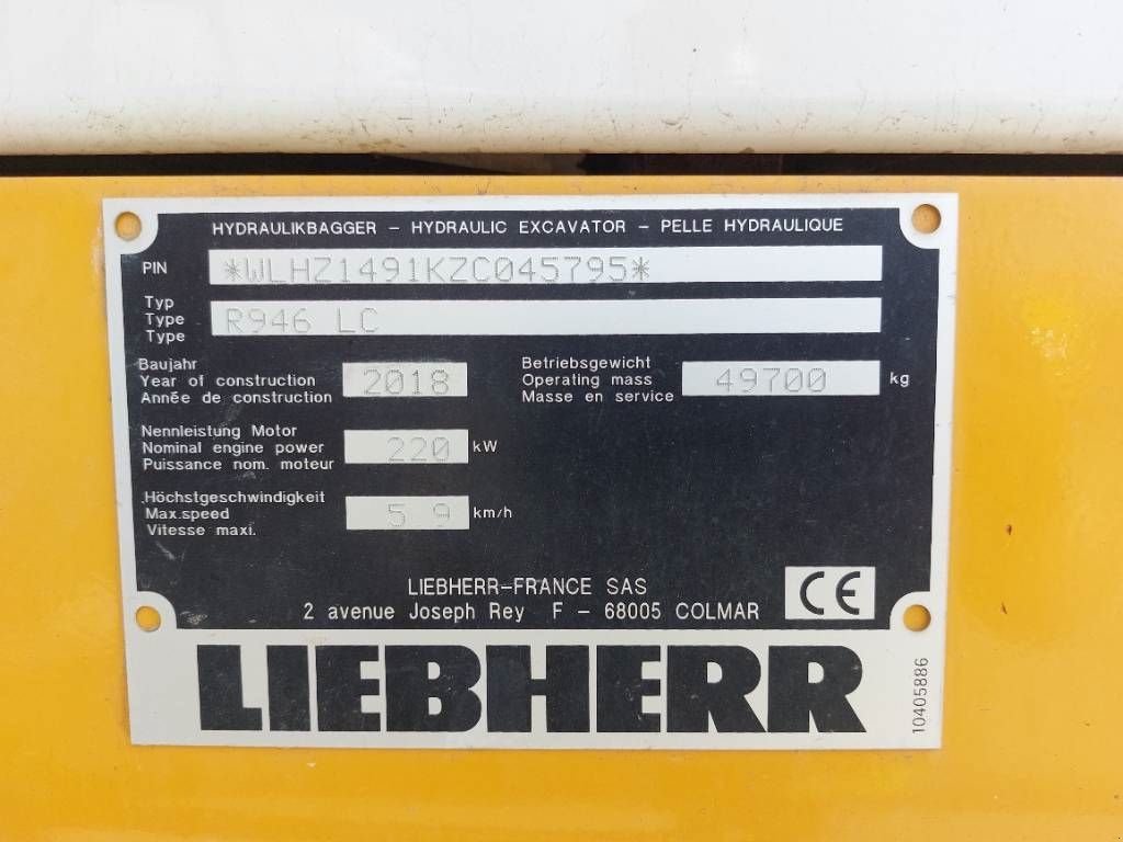 Kettenbagger des Typs Liebherr R946LC (Lifting Cab), Gebrauchtmaschine in Stabroek (Bild 9)