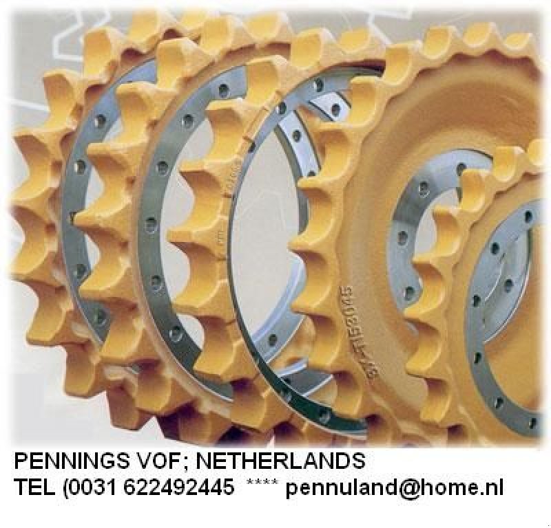 Kettenbagger Türe ait Sonstige ALLE MERKEN ROL rups sprocket enz enz, Neumaschine içinde Nuland (resim 3)