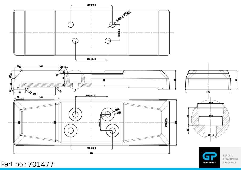 Kettenbagger του τύπου Sonstige Onbekend RL-600-190-160X124-M20-USED, Gebrauchtmaschine σε NEDERWEERT (Φωτογραφία 4)