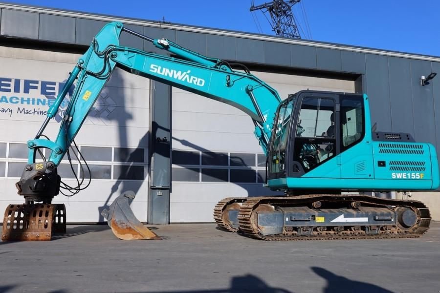 Kettenbagger typu Sunward SWE155F CE certification, Diesel, Digging depth: 5, Gebrauchtmaschine w Groenlo (Zdjęcie 1)