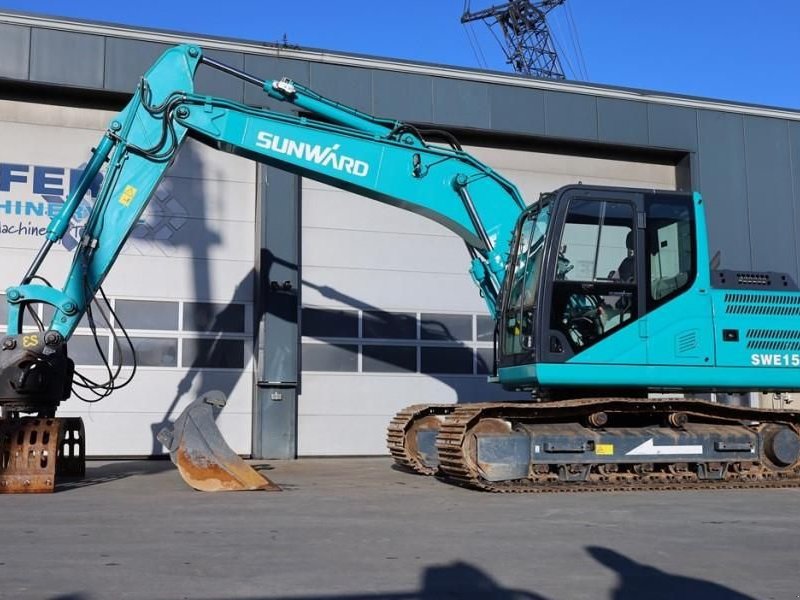 Kettenbagger del tipo Sunward SWE155F CE certification, Diesel, Digging depth: 5, Gebrauchtmaschine In Groenlo