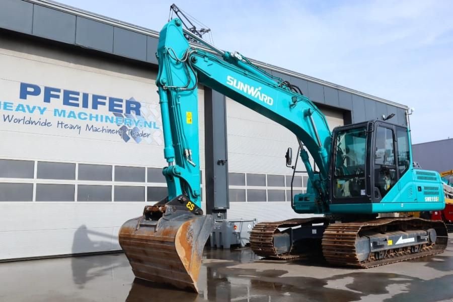 Kettenbagger typu Sunward SWE155F CE certification, Diesel, Digging depth: 5, Gebrauchtmaschine w Groenlo (Zdjęcie 8)