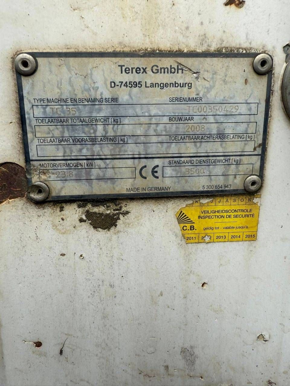 Kettenbagger του τύπου Terex TC35, Gebrauchtmaschine σε Antwerpen (Φωτογραφία 9)