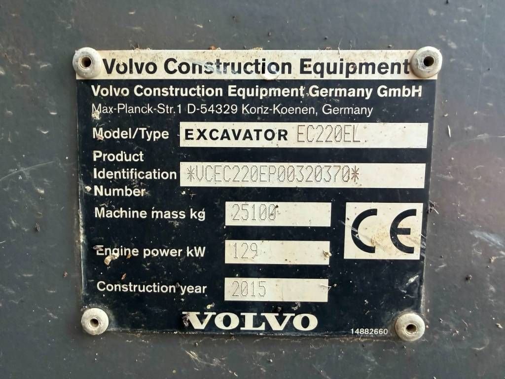 Kettenbagger от тип Volvo EC220E L, Gebrauchtmaschine в Venlo (Снимка 8)