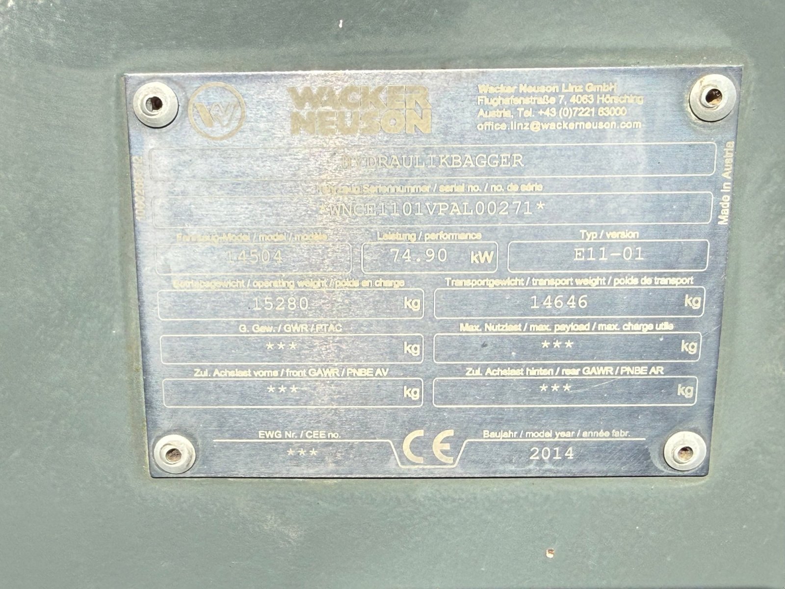 Kettenbagger des Typs Wacker Neuson 14504, Gebrauchtmaschine in Neureichenau (Bild 18)