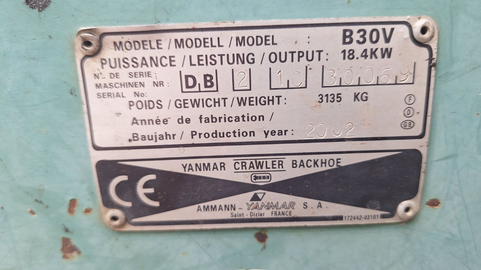 Kettenbagger tipa Yanmar B30-V, Gebrauchtmaschine u Dronten (Slika 5)