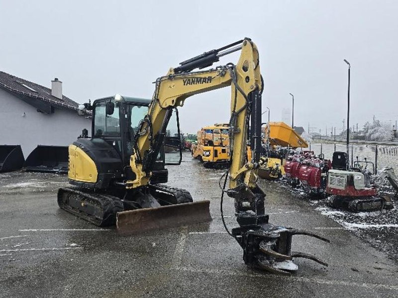 Kettenbagger of the type Yanmar SV60-A Bagger mit JAK 250 Fällgreifer, Gebrauchtmaschine in Göpfritz an der Wild
