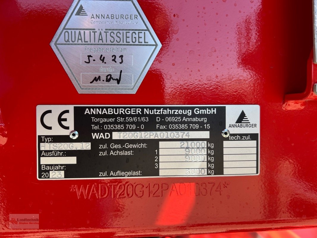 Kipper des Typs Annaburger HTS 20.12, Neumaschine in Marl (Bild 17)