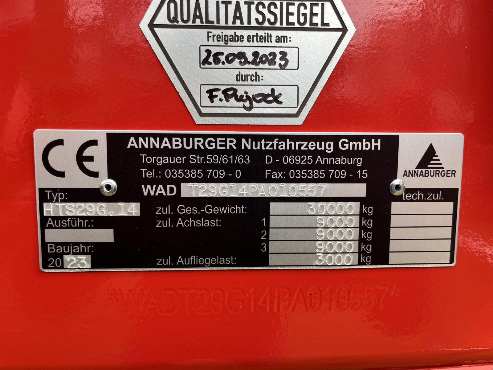 Kipper du type Annaburger HTS 29G.14 PA, Neumaschine en Tüttleben (Photo 3)