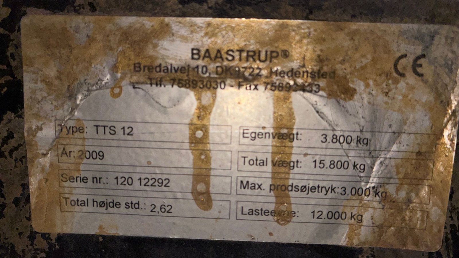Kipper tipa Baastrup TTS 12, Gebrauchtmaschine u Store Heddinge (Slika 3)