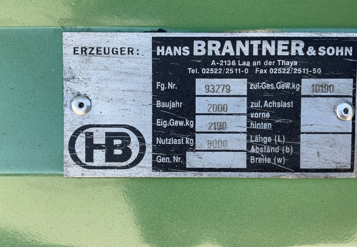 Kipper a típus Brantner 10t, Gebrauchtmaschine ekkor: Zwettl (Kép 12)