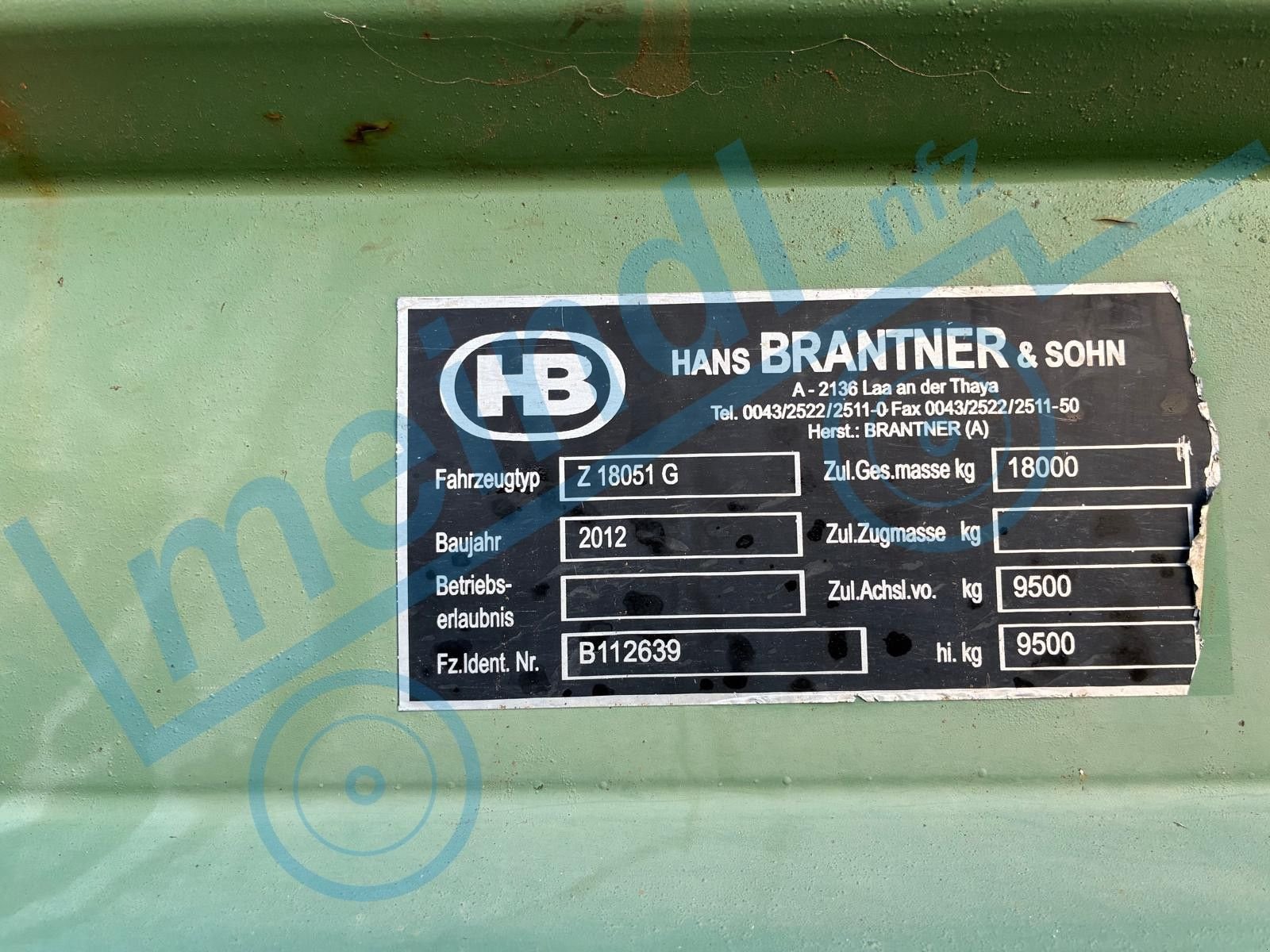 Kipper typu Brantner 18051 XXL, Gebrauchtmaschine w Eferding (Zdjęcie 10)