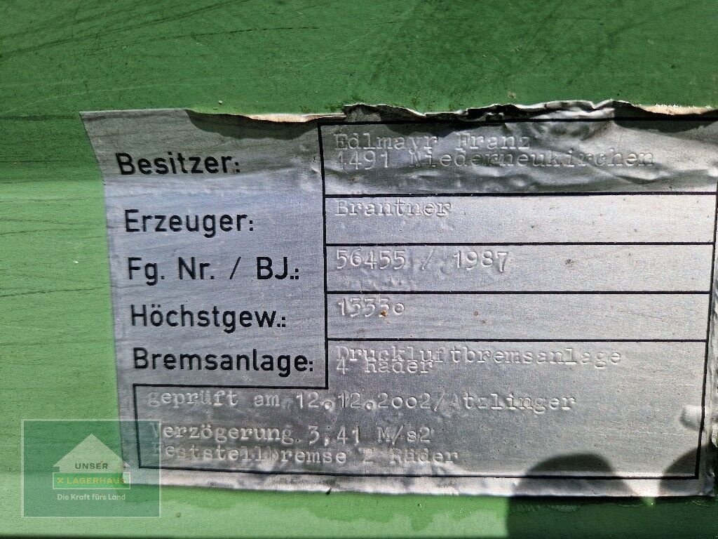 Kipper des Typs Brantner 2 Achs 3 Seitenkipper, Gebrauchtmaschine in Enns (Bild 4)