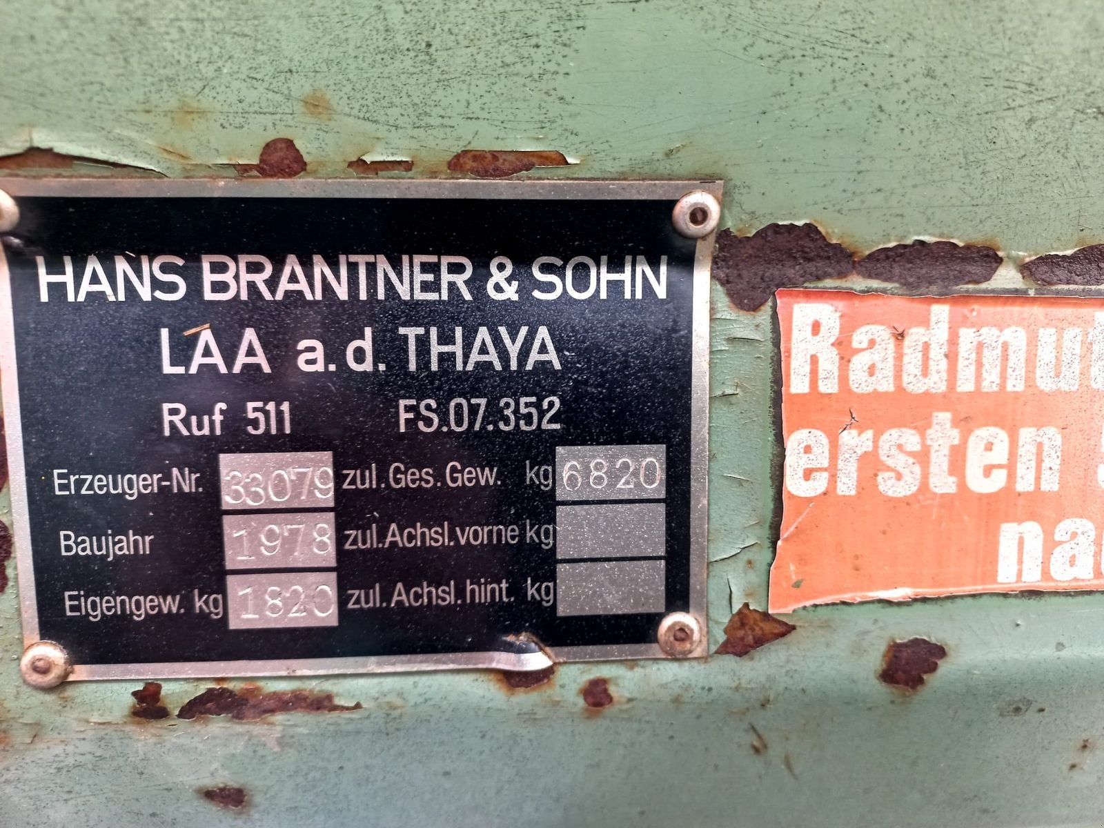 Kipper des Typs Brantner 2 Achs 5 Tonnen, Gebrauchtmaschine in Göpfritz (Bild 3)