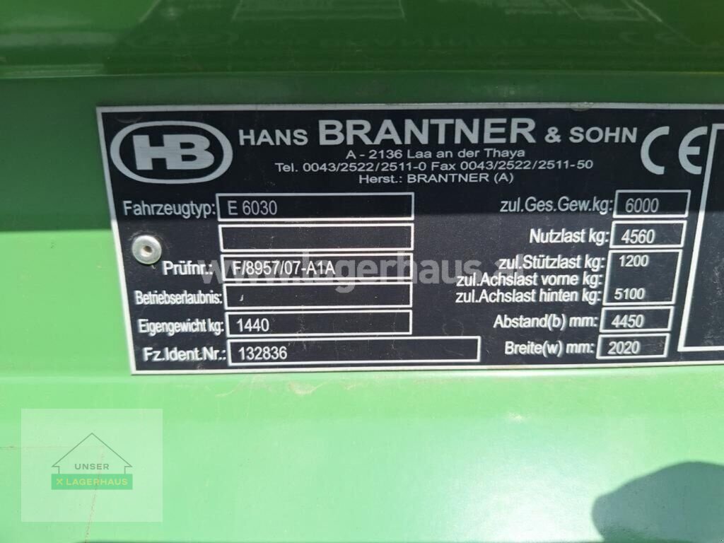 Kipper des Typs Brantner E 6030 Euro Line, Neumaschine in Schlitters (Bild 2)