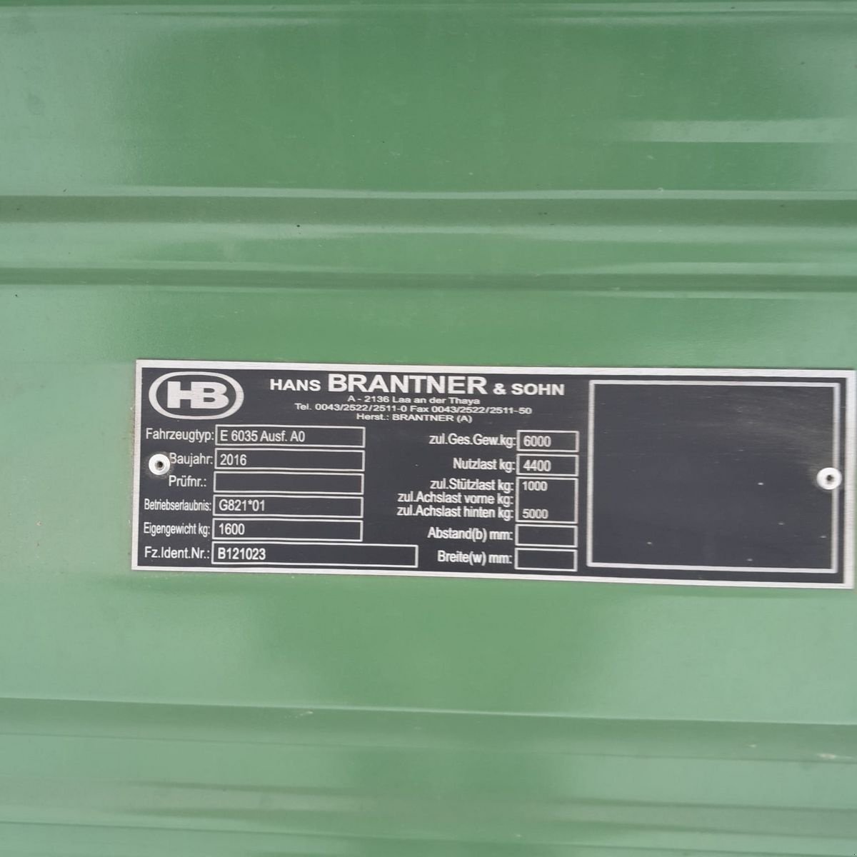 Kipper typu Brantner E 6035 Euro Line, Gebrauchtmaschine w NATTERNBACH (Zdjęcie 7)