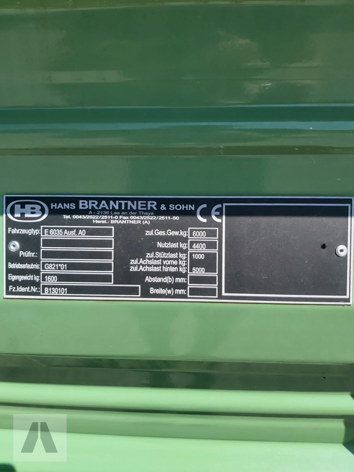 Kipper des Typs Brantner E 6035 Euro-Line, Neumaschine in Schwabmünchen (Bild 8)