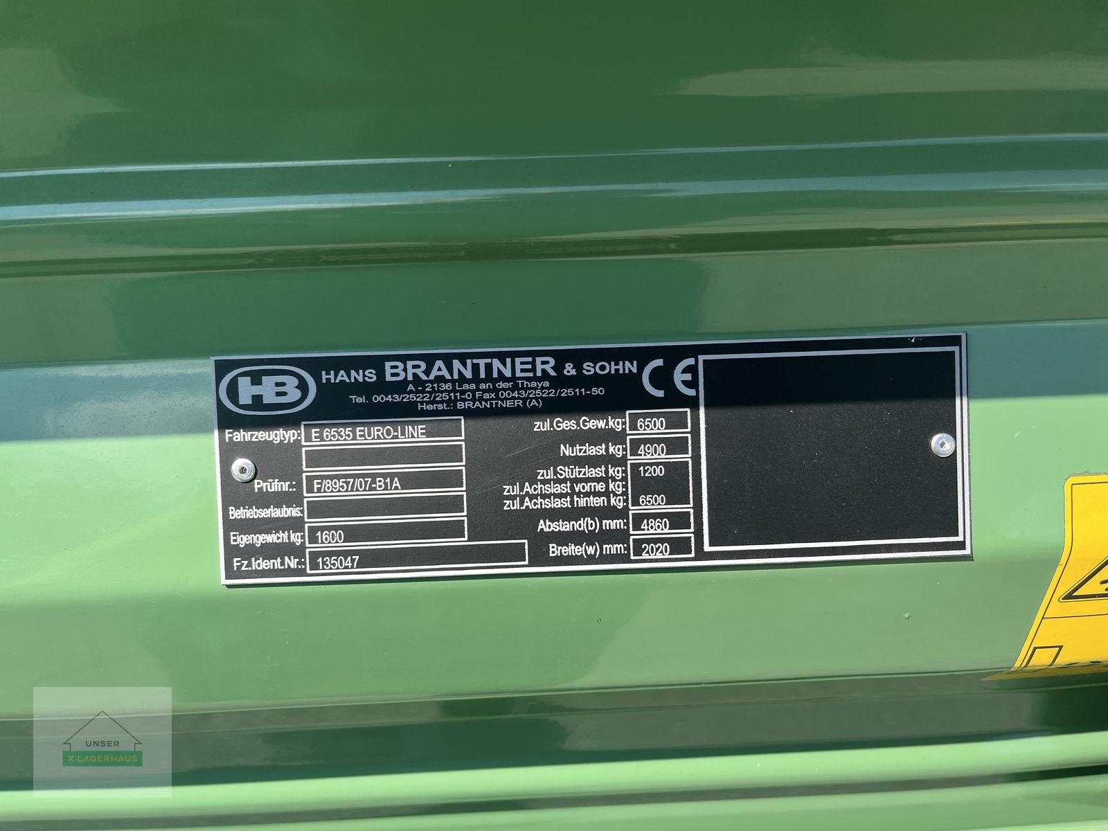 Kipper des Typs Brantner E 6535 Euro - Line, Neumaschine in Wartberg (Bild 10)