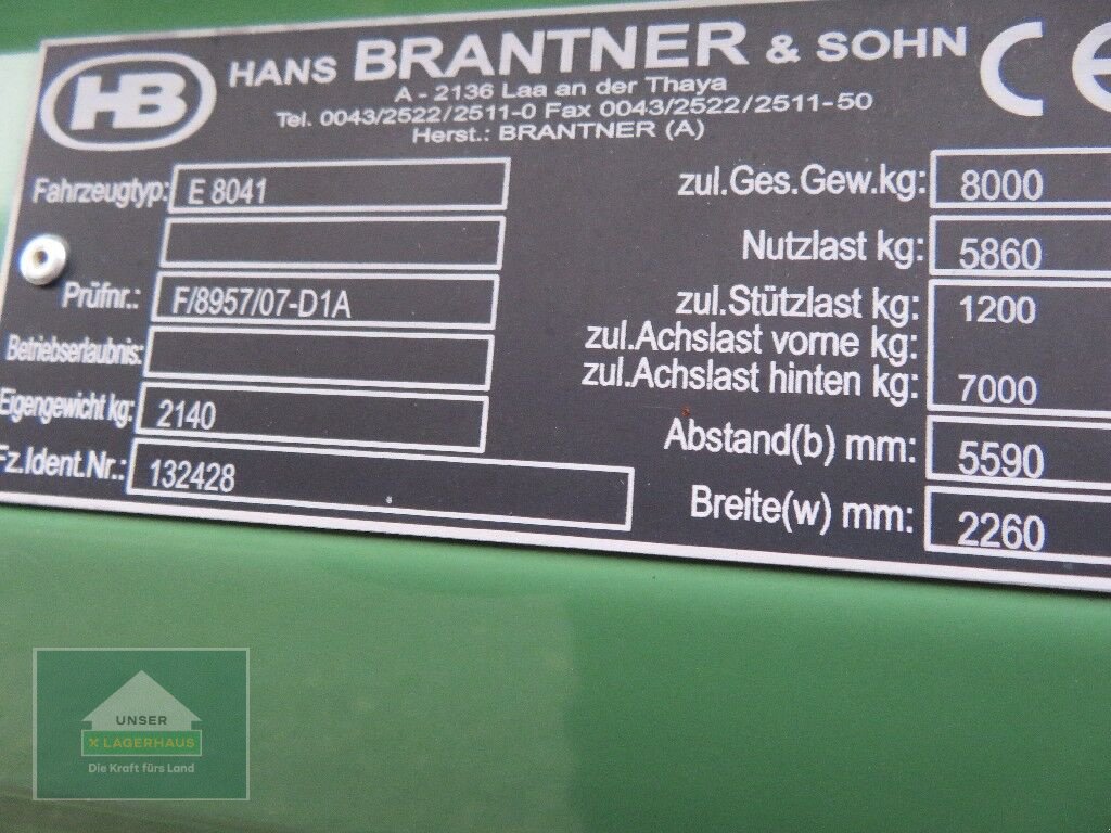 Kipper des Typs Brantner E 8041, Neumaschine in Hofkirchen (Bild 10)