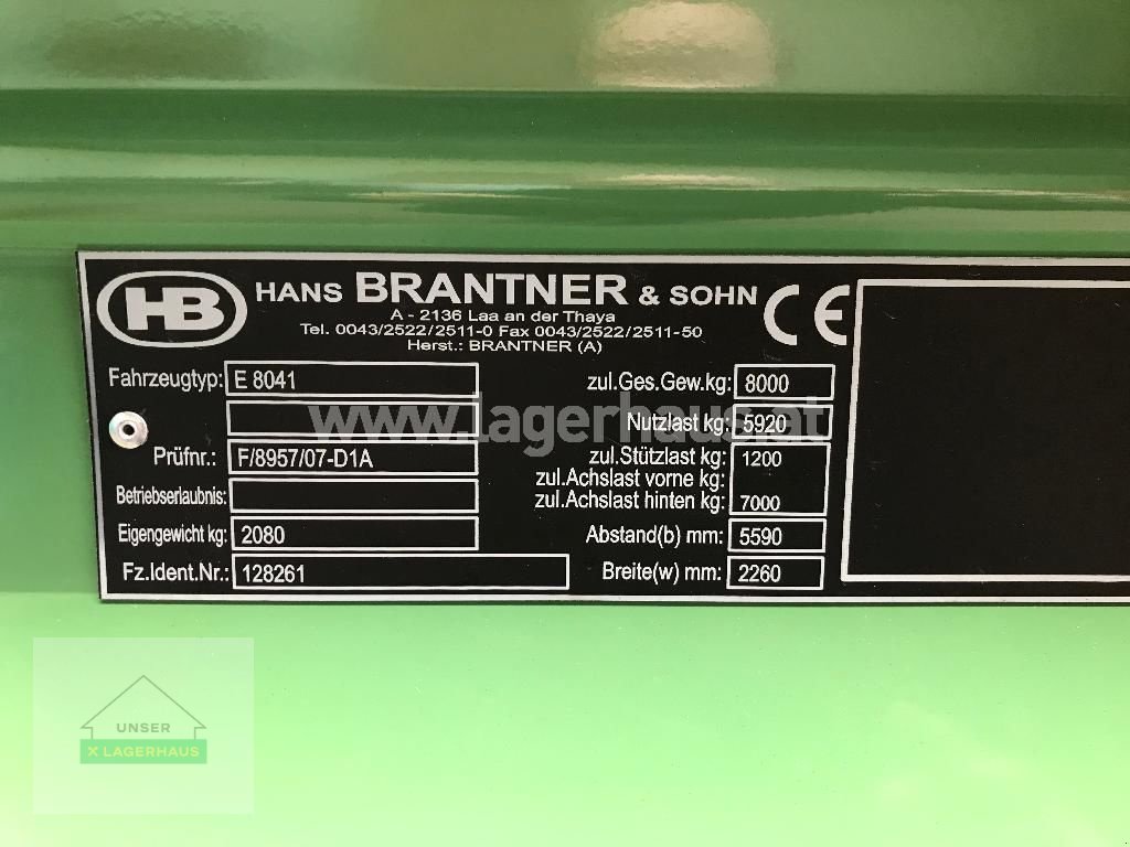 Kipper des Typs Brantner E8041, Neumaschine in Wartberg (Bild 2)