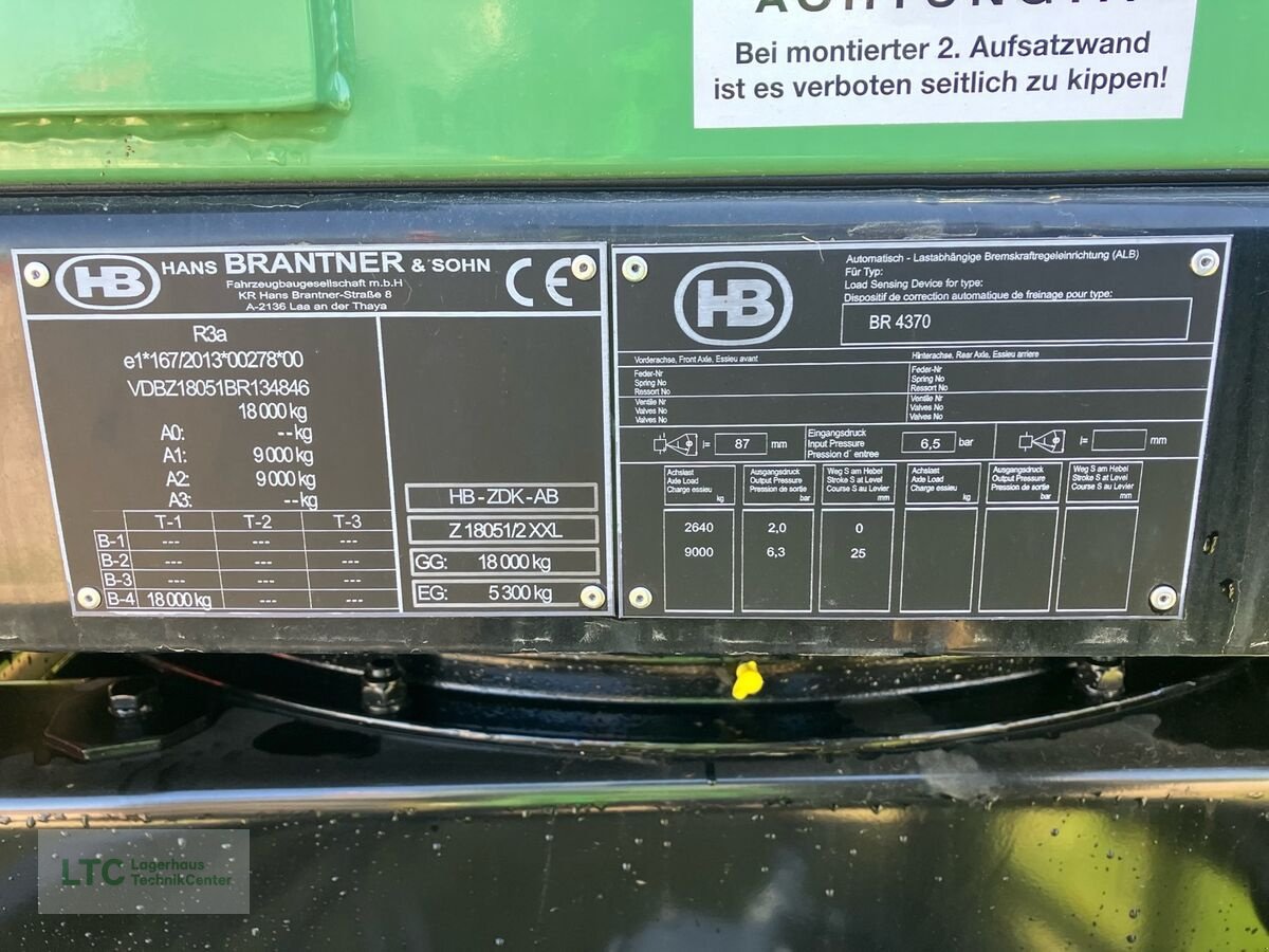 Kipper tipa Brantner HB Z18051/2XXL, Vorführmaschine u Herzogenburg (Slika 11)